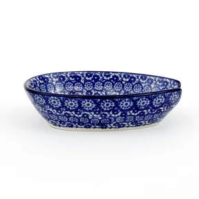 Podstawka pod łyżkę 381 12/8,5cm <br> 2615X Kobaltowa koronka